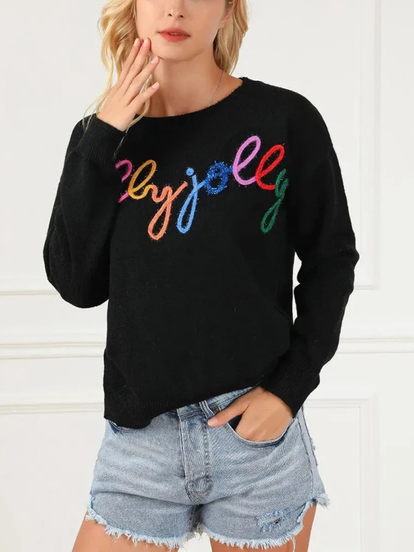 holly jolly crew sweater