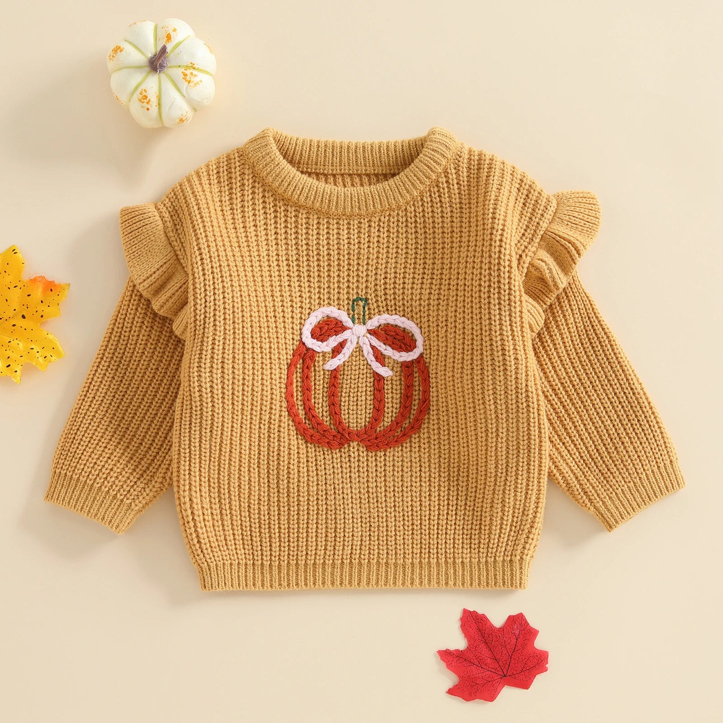 pretty pumpkin kids crew sweater