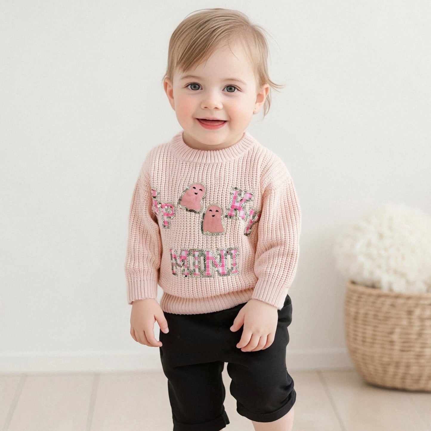 spooky mini kids crew sweater
