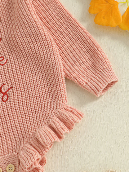 thank heaven for little girls ruffle onesie