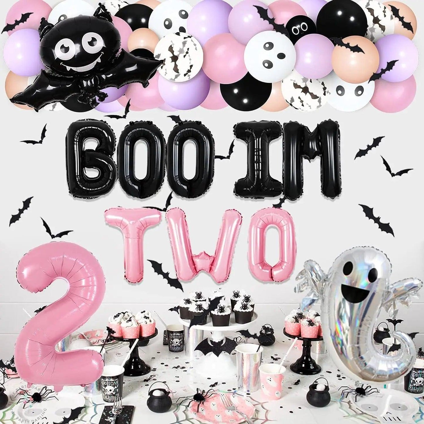 boo i'm two decoration set