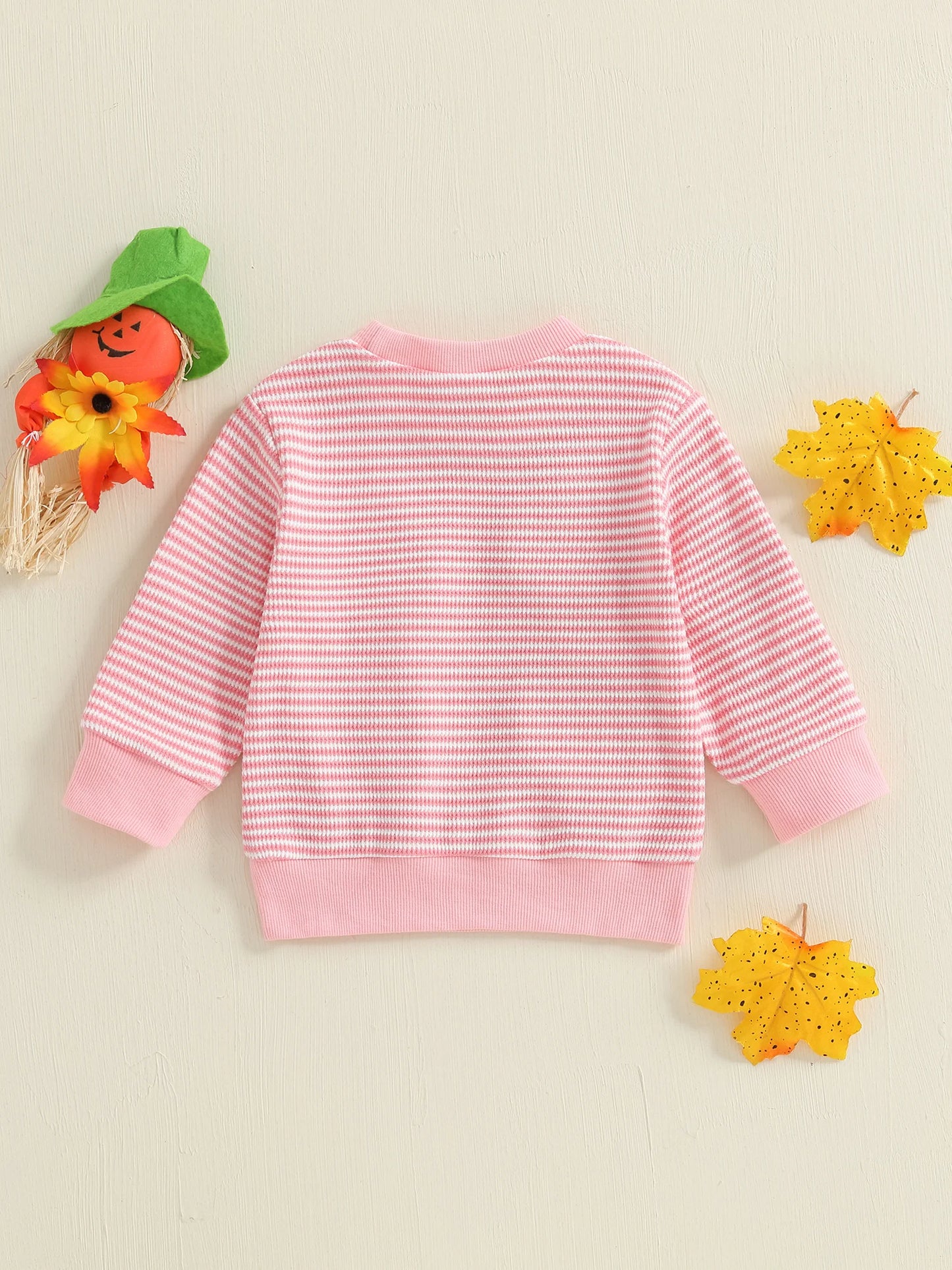 ghost + pumpkin striped kids outfits