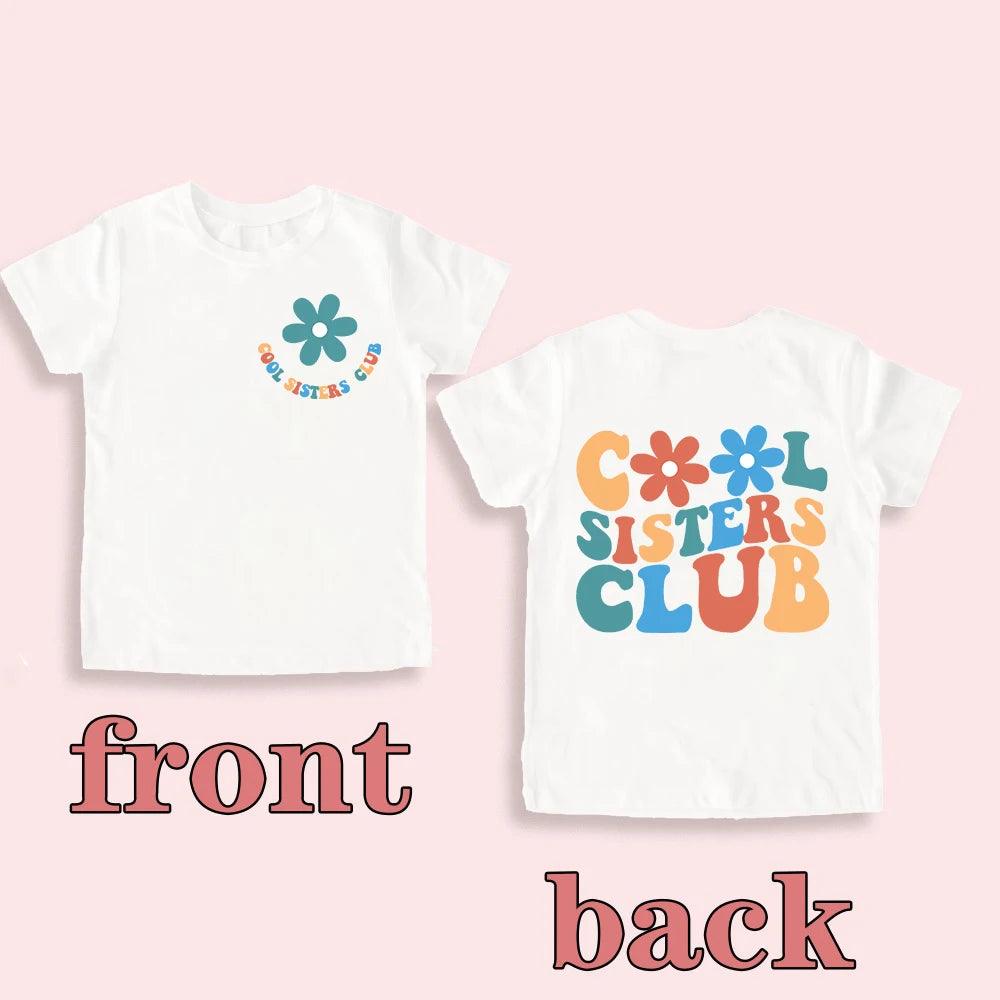 cool big sister club kids t-shirt - basil boutique