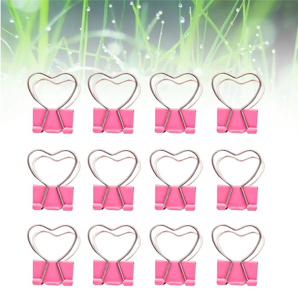 heart decorative binder clips