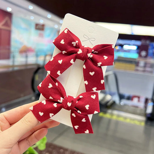 mini heart bows