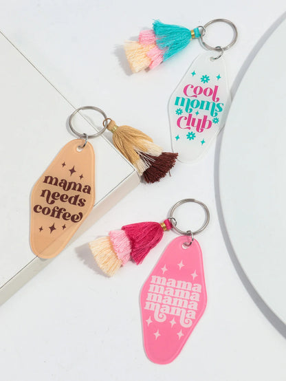mama acryllic keychains