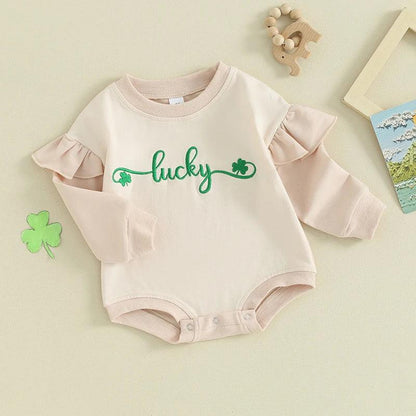 lucky shamrock onesie