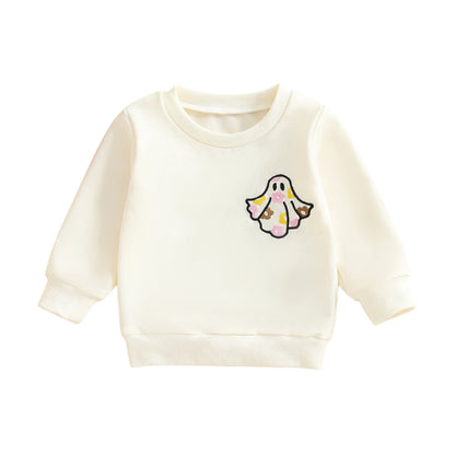 groovy ghost kids crew sweatshirt