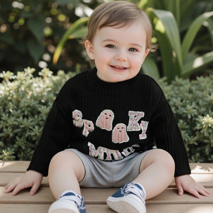spooky mini kids crew sweater