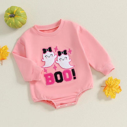 boo! ghost onesie - basil boutique