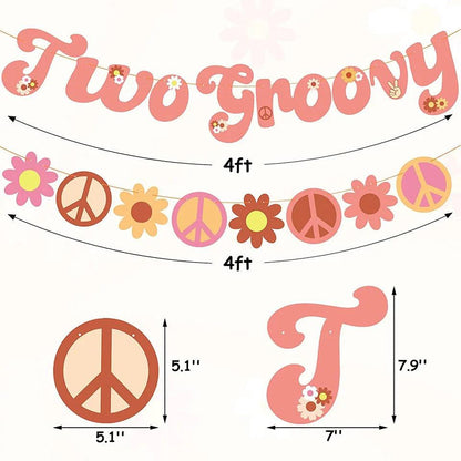 two groovy birthday banners - basil boutique