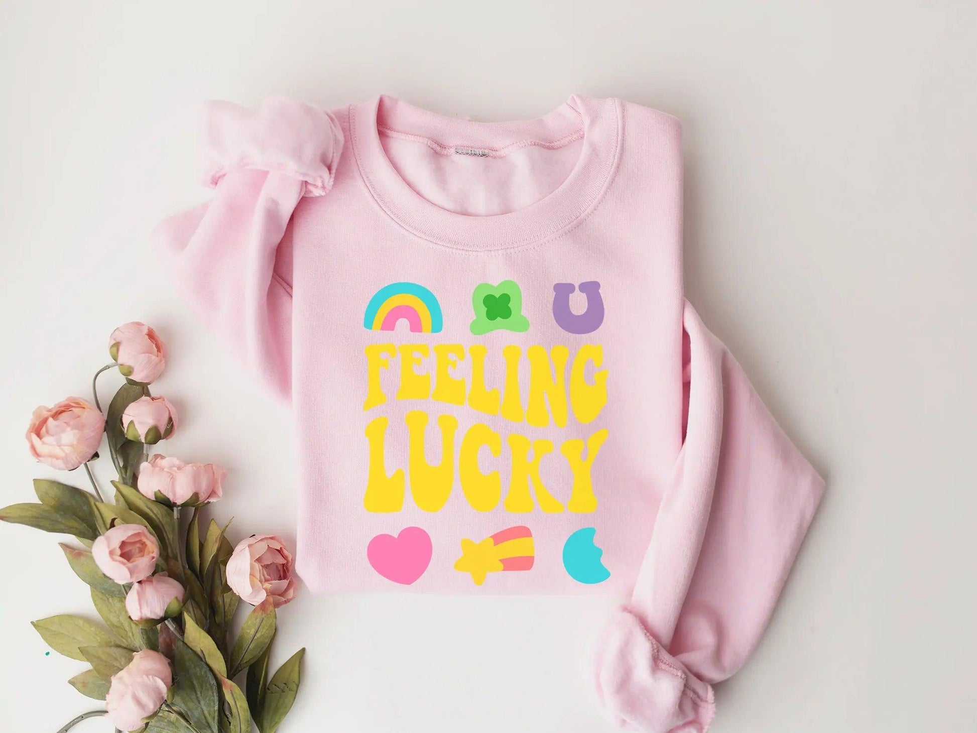 feeling lucky long sleeve t-shirt - basil boutique