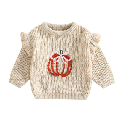 pretty pumpkin kids crew sweater