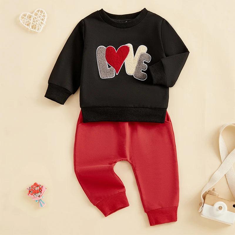 love valentine's kids outfit