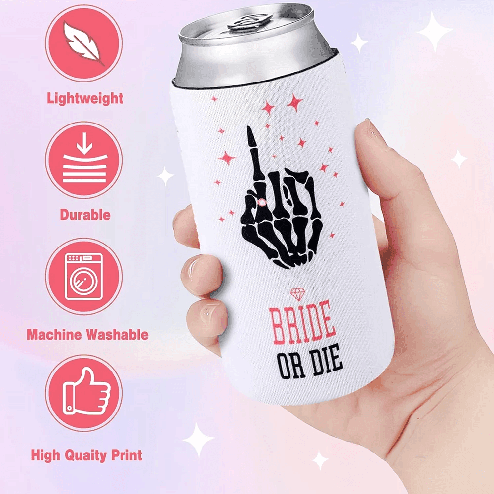 til death slim-fit koozies - basil boutique