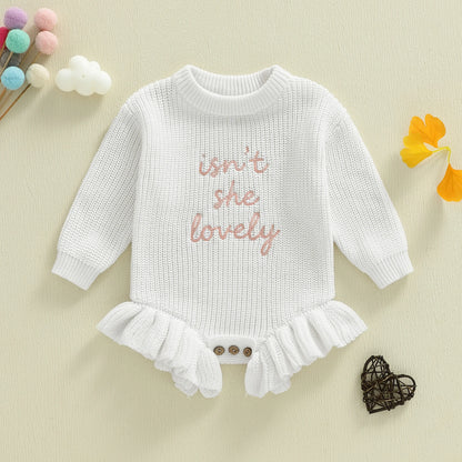 isn't she lovely ruffle onesie