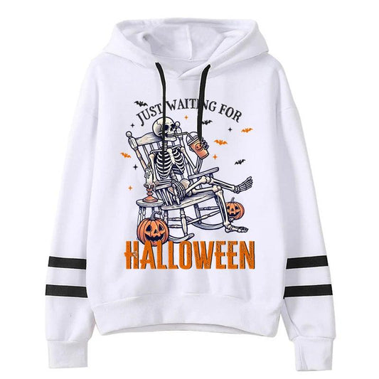 just waiting for halloween hoodie - basil boutique