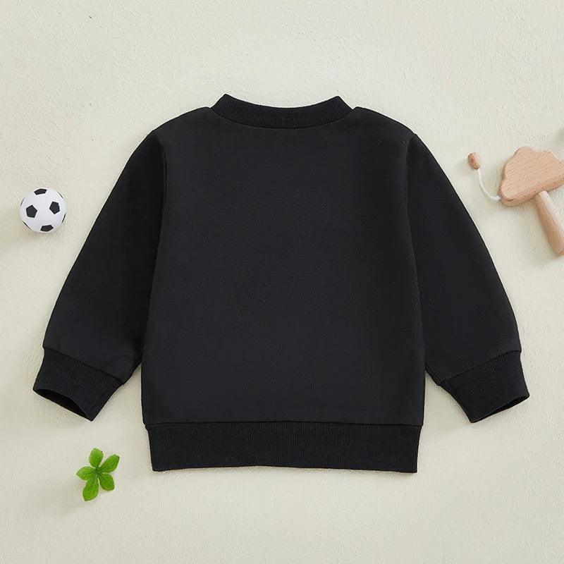 soccer ball kids crew sweatshirt