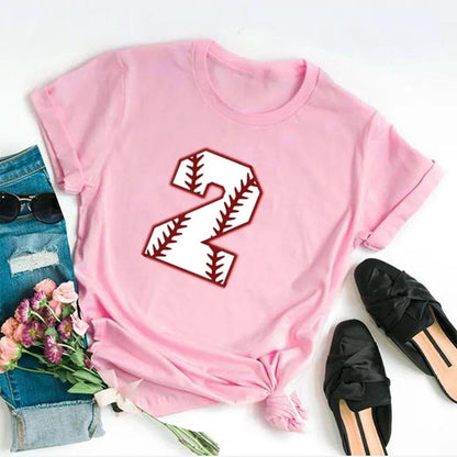 personalized baseball number t-shirt - basil boutique