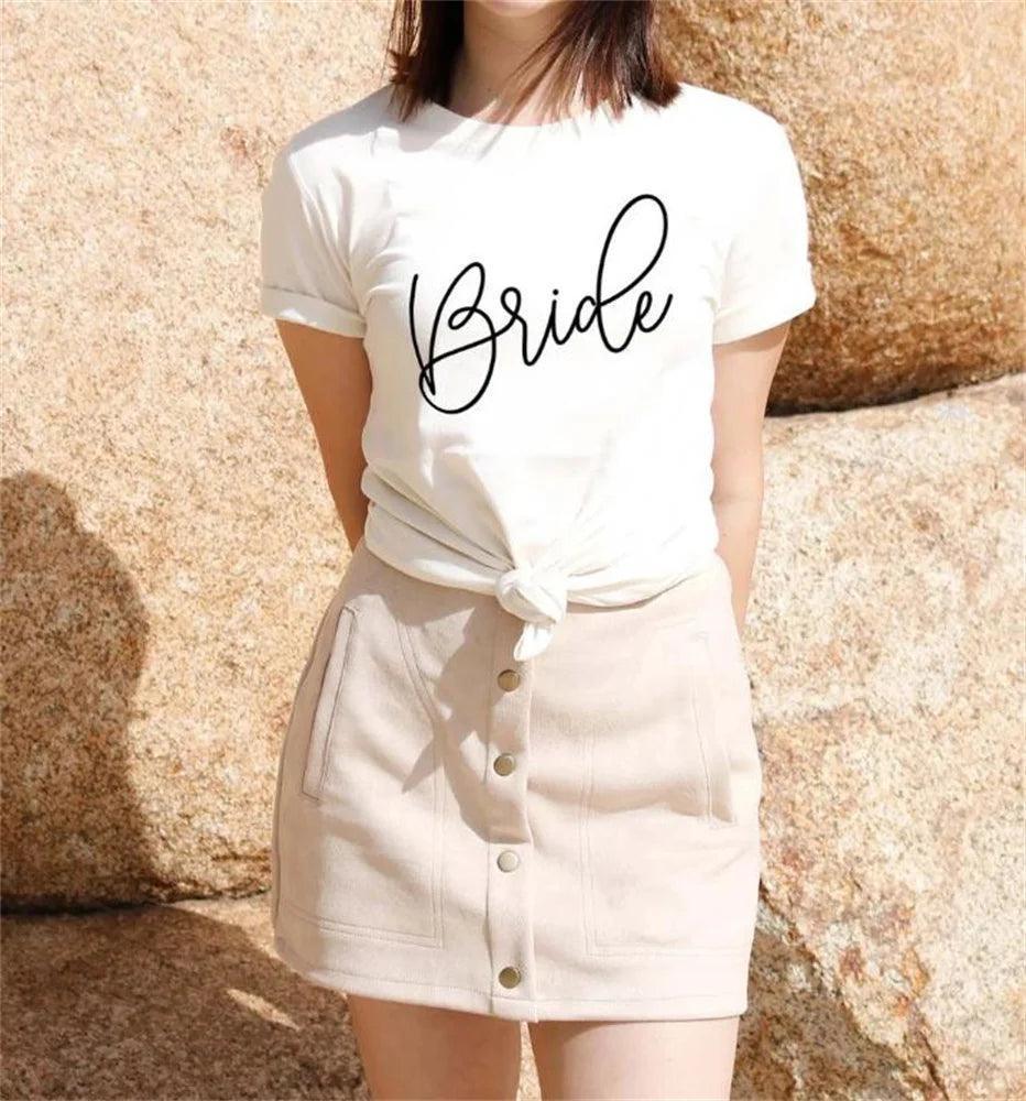 babe + bride script t-shirts - basil boutique