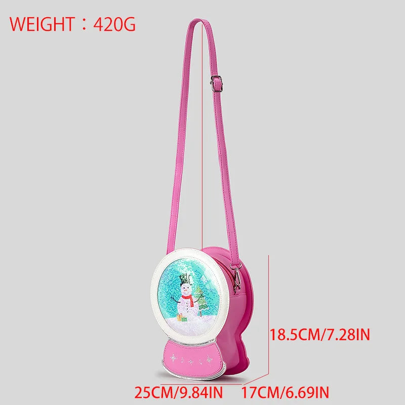 snow globe crossbody bag