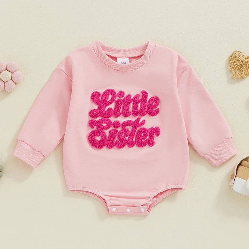 little brother + sister retro onesies