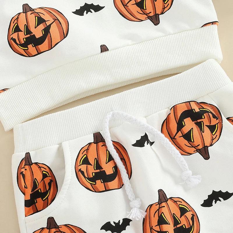 jack-o-lantern kids outfits - basil boutique