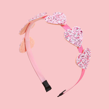 heart glitter headbands