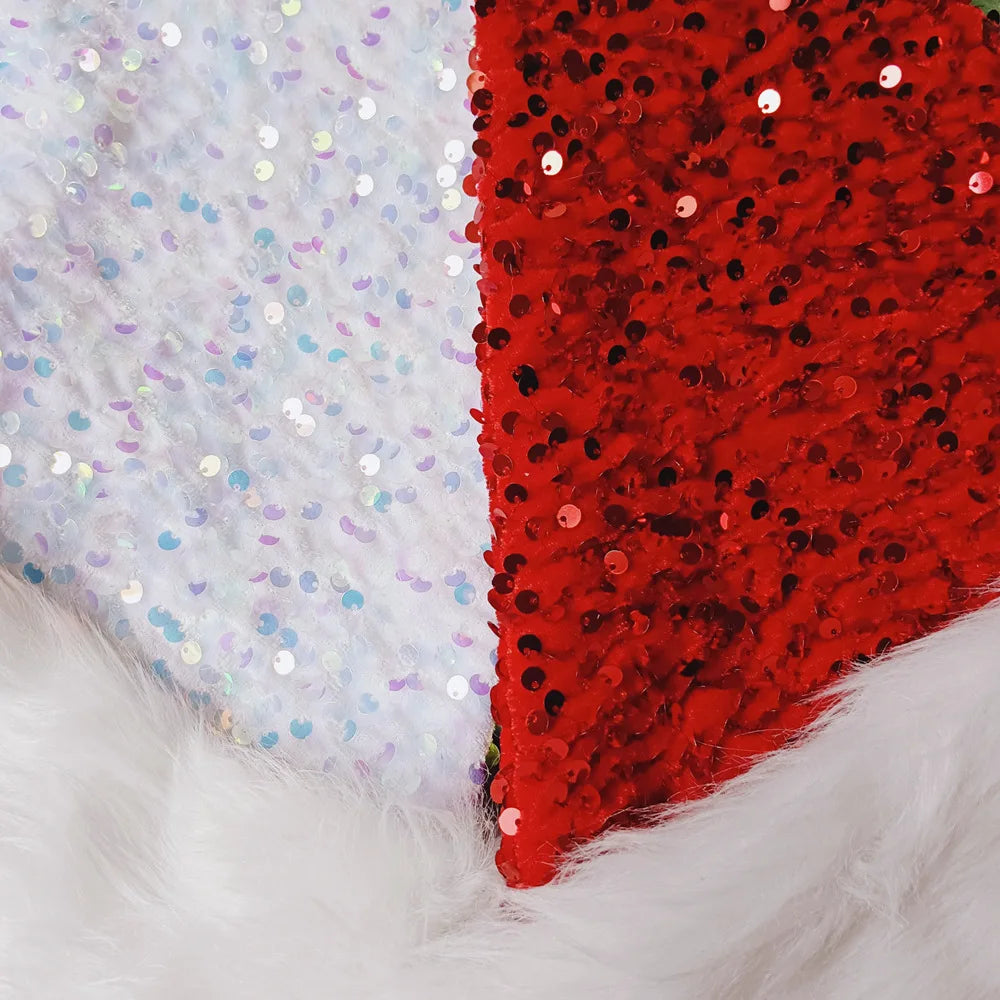 sequin santa hats - basil boutique