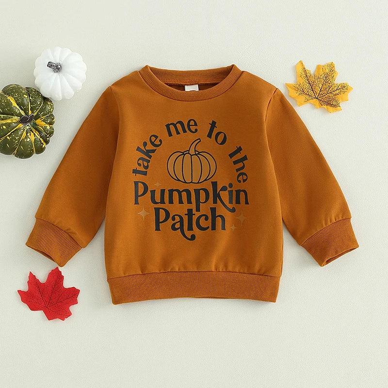 take me to the pumpkin patch kids outfit - basil boutique