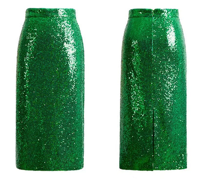 sequin pencil skirt