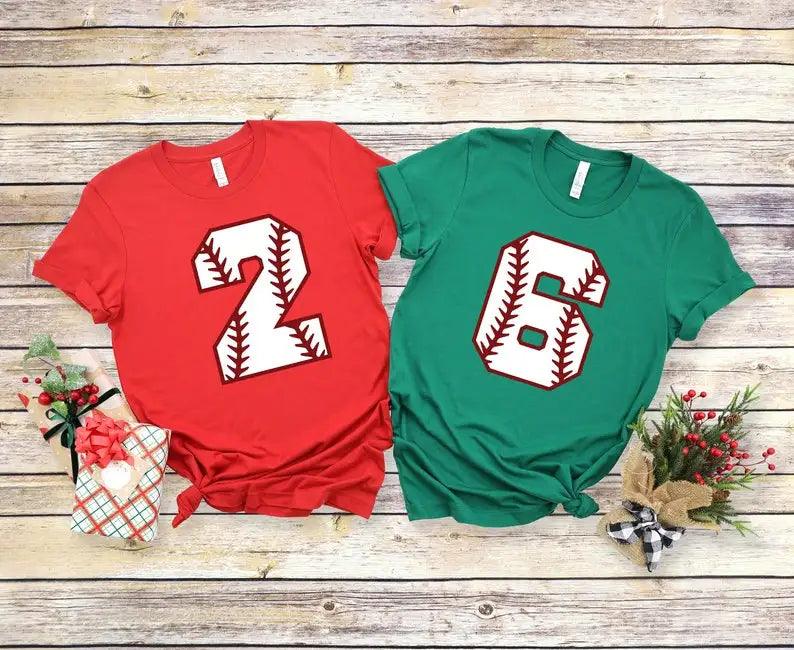 personalized baseball number t-shirt - basil boutique