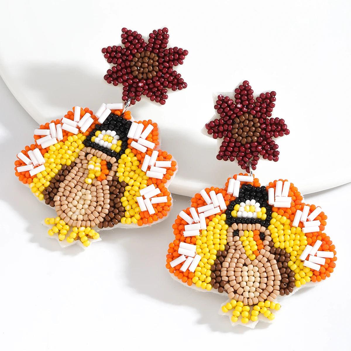 turkey beaded earrings - basil boutique