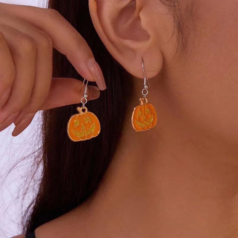 halloween dangle earrings - basil boutique