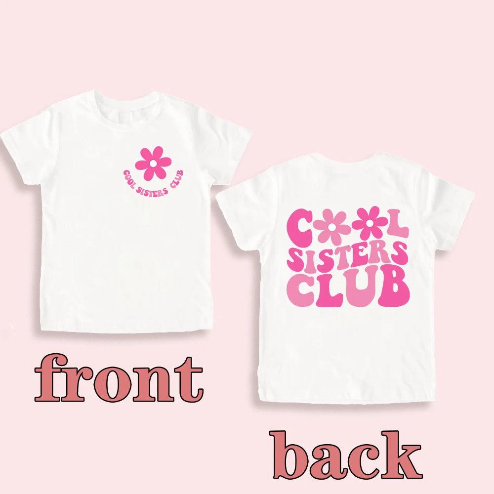 cool big sister club kids t-shirt - basil boutique