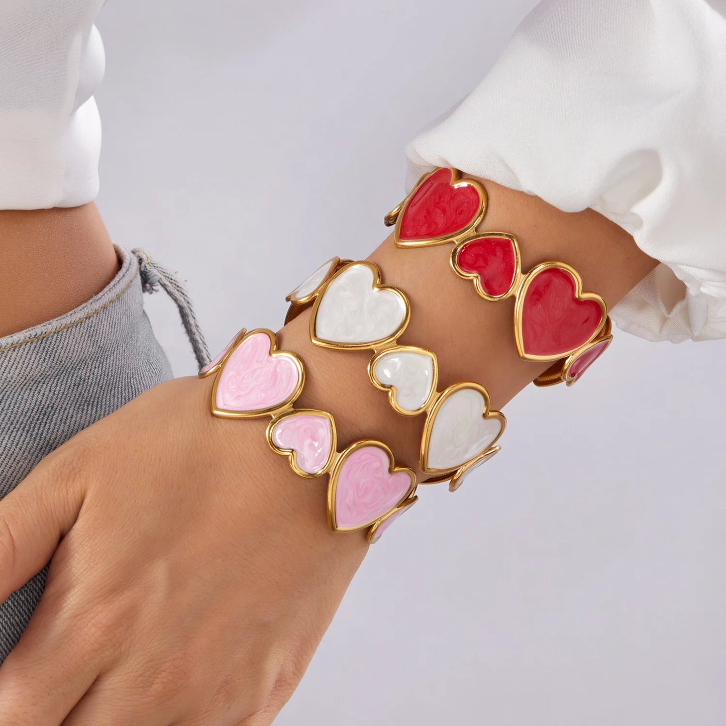 heart cuff bracelet