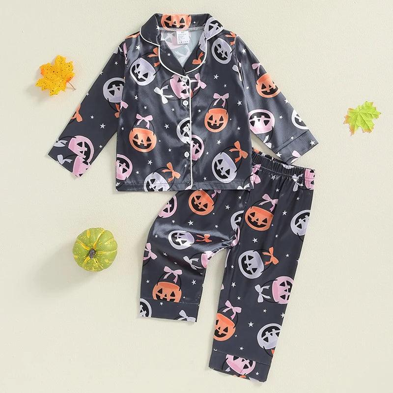 halloween kids pajamas - basil boutique