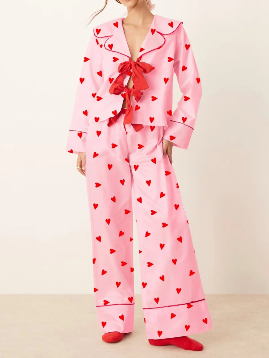bow tie heart pajamas