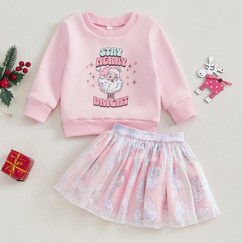 stay merry + bright kids outfit - basil boutique