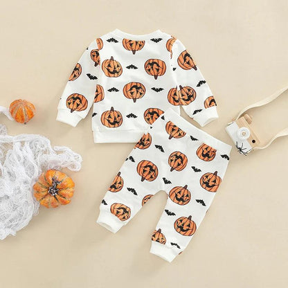 jack-o-lantern kids outfits - basil boutique