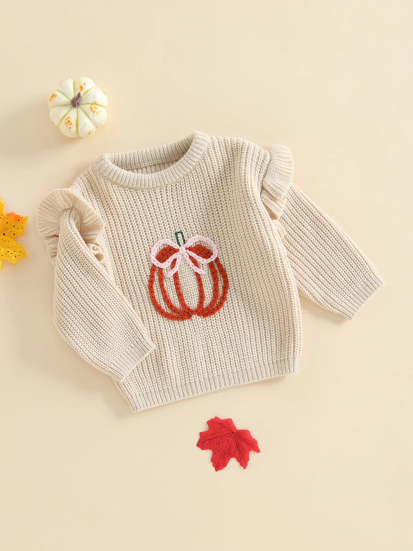 pretty pumpkin kids crew sweater