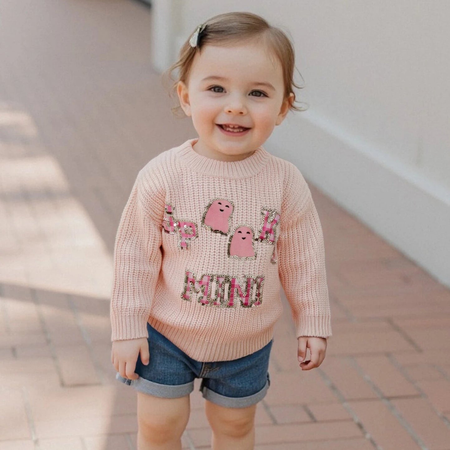 spooky mini kids crew sweater