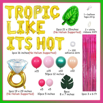 tropic like it's hot decoration set - basil boutique