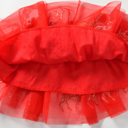 reindeer sequin kids tutu - basil boutique