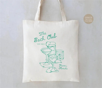 personalized the bach club tote bag - basil boutique