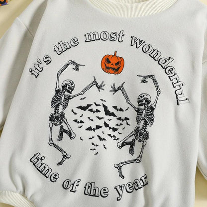 it's the most wonderful time of the year halloween onesie - basil boutique