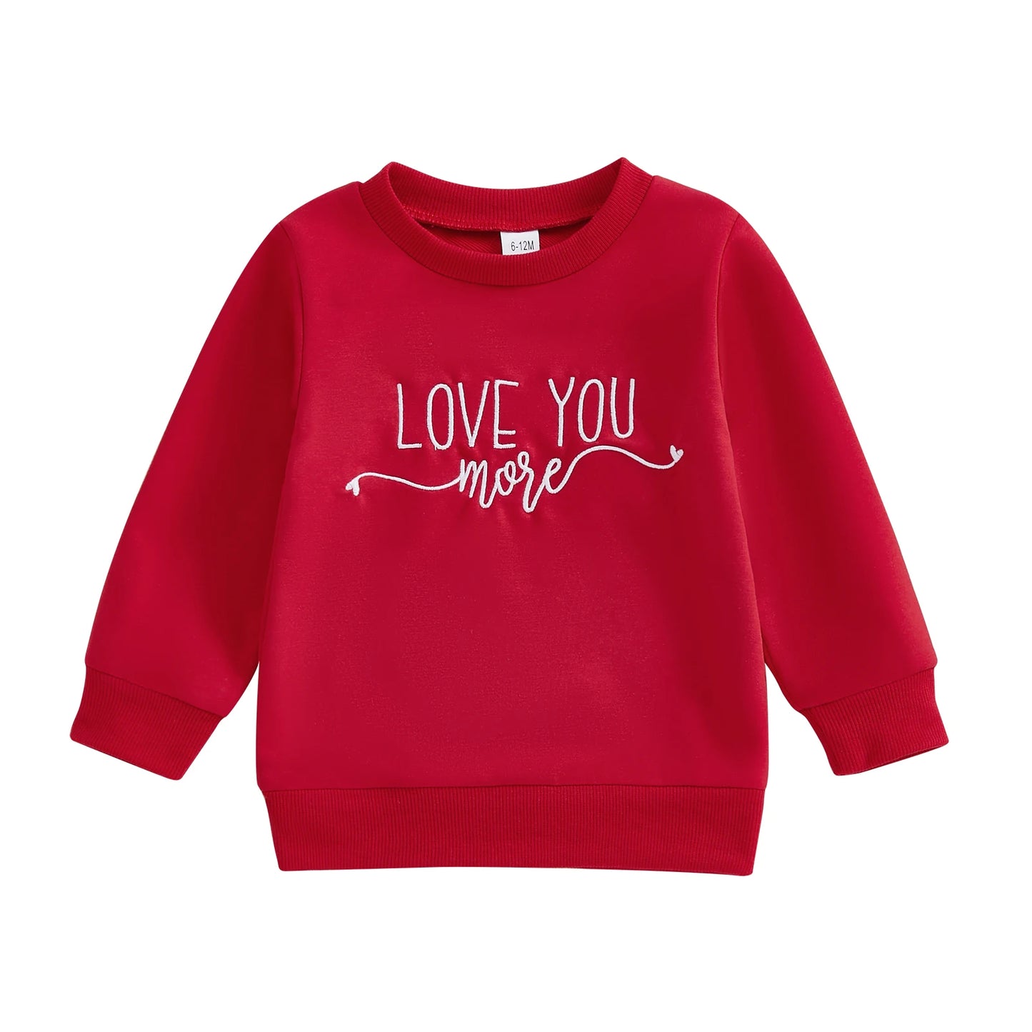 valentine's day kids crew sweatshirts