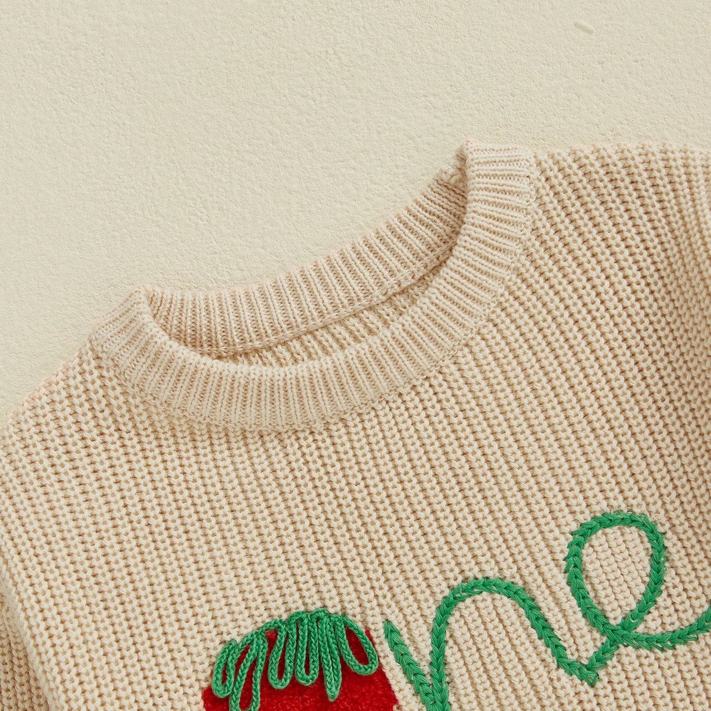 strawberry one kids knit crew sweater