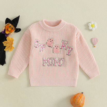spooky mini kids crew sweater