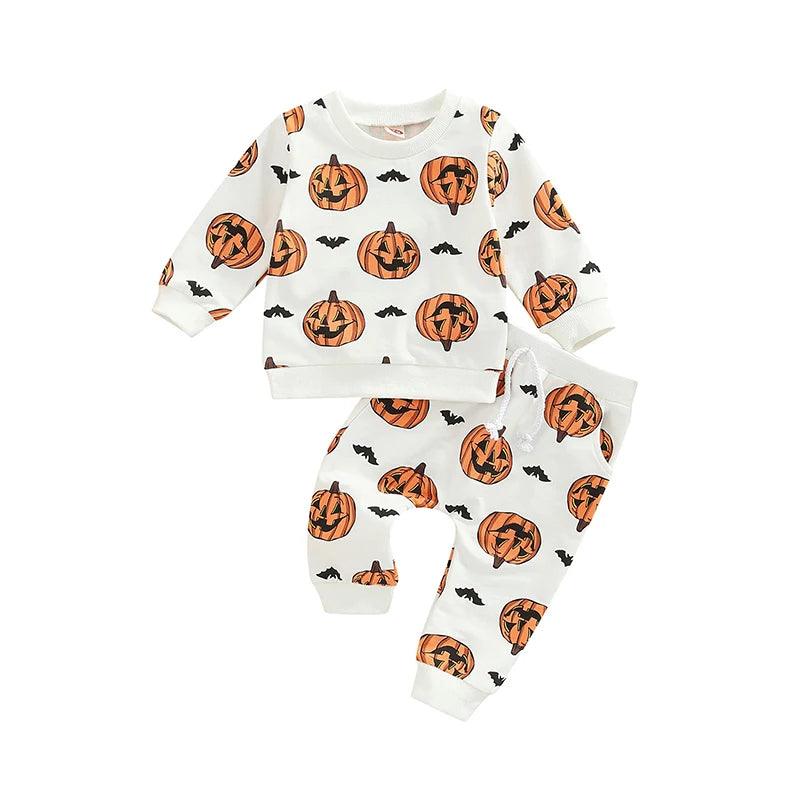 jack-o-lantern kids outfits - basil boutique